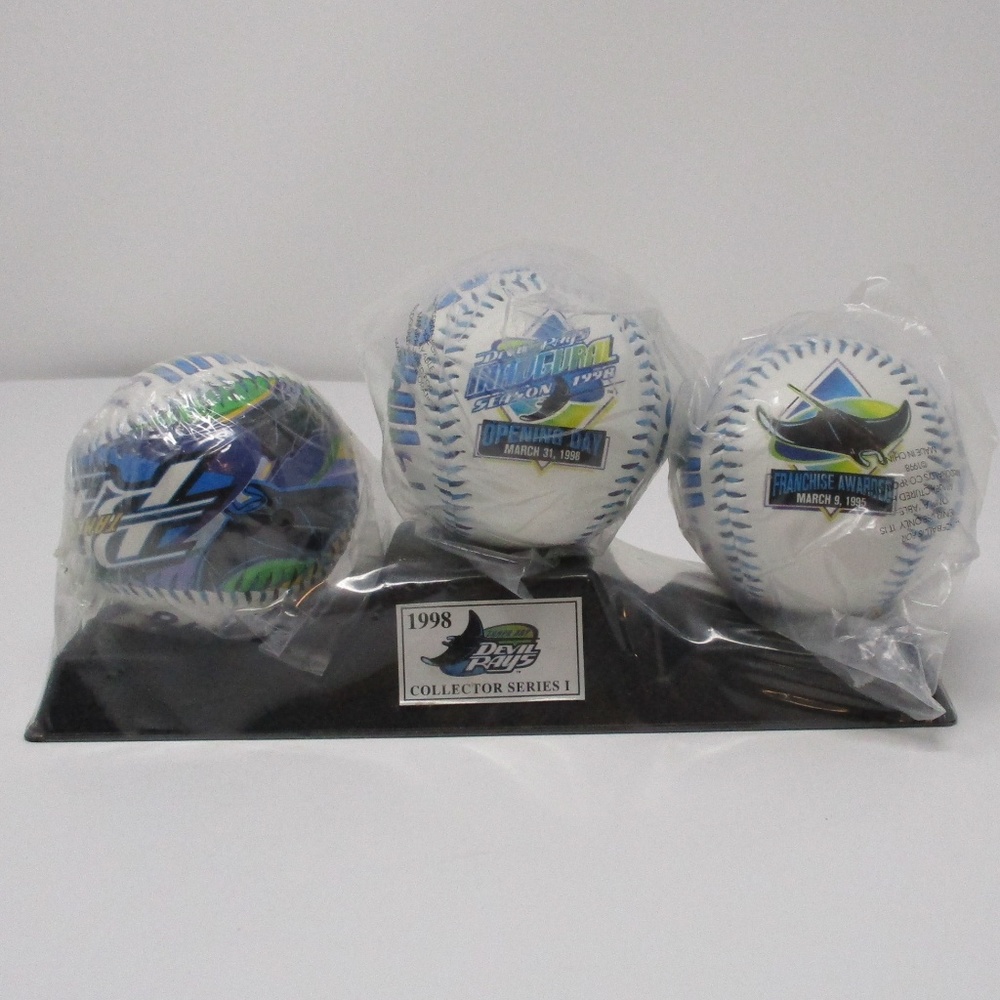 Tampa Bay Devil Rays Collectible Baseballs 1998